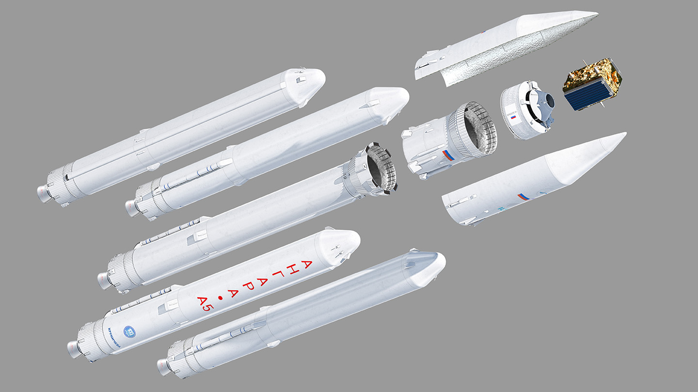 Angara A5 expanded exploded view