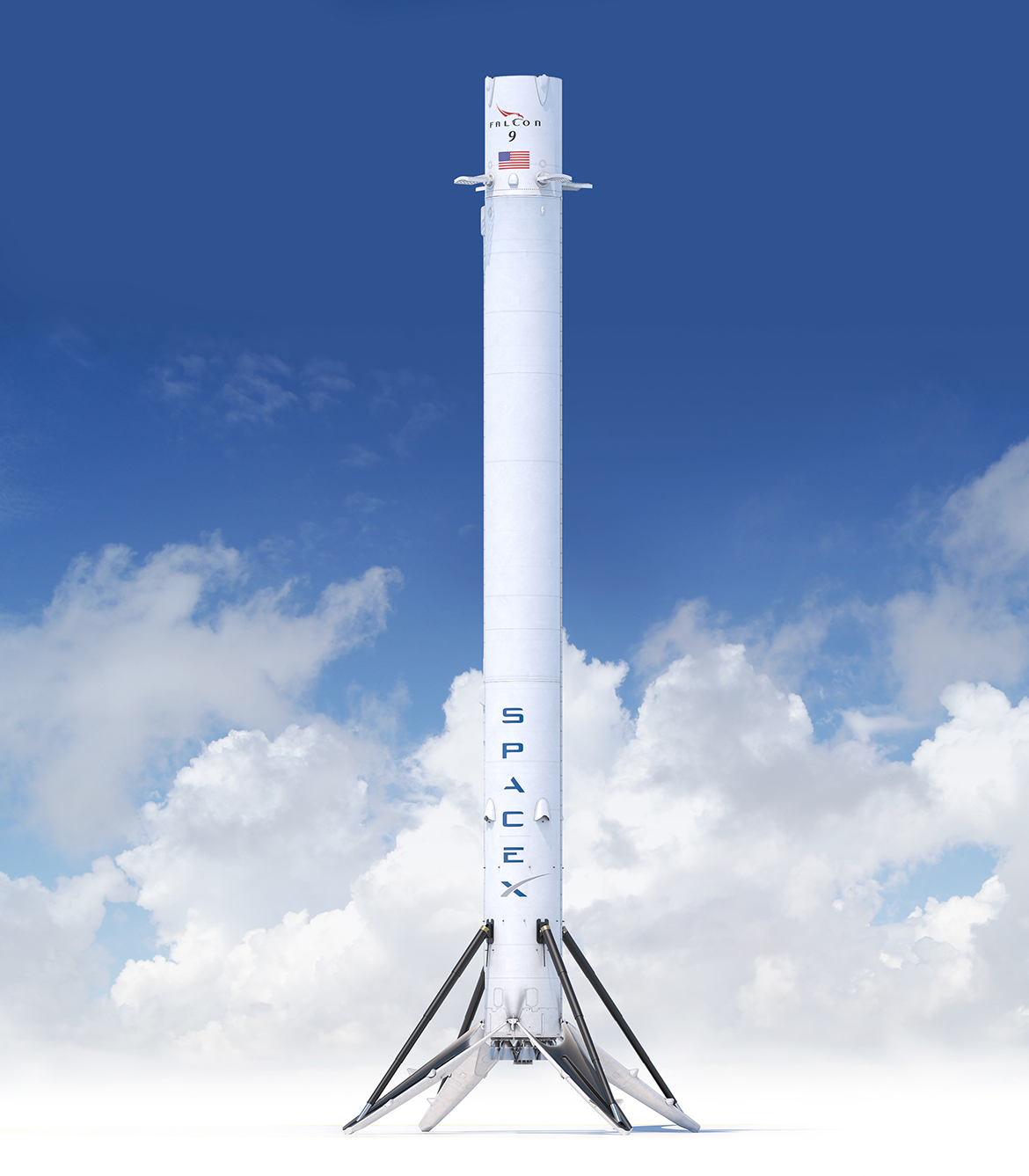falcon 9 spacex landing pad
